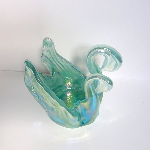 2 Headed Swan Bonboniere Chalet Chantili Glass - Picture 5 of 15